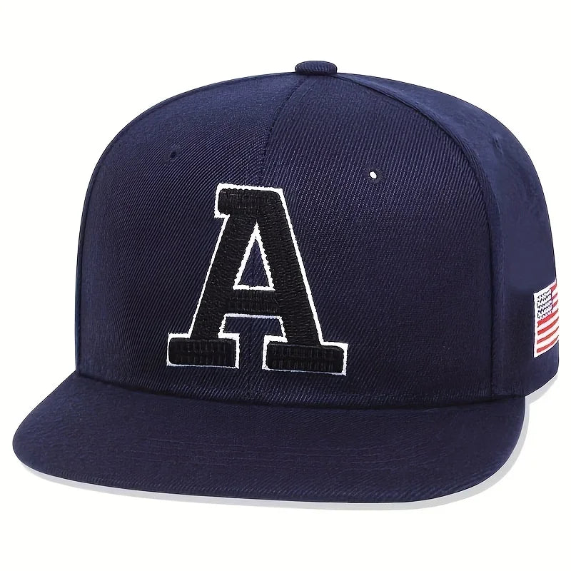 Unisex A Letter Embroidery Hip-hop Hats
