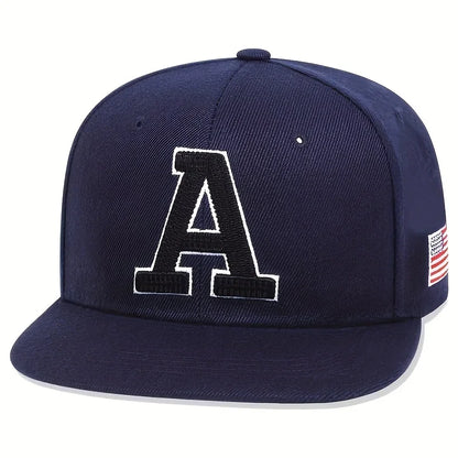 Unisex A Letter Embroidery Hip-hop Hats