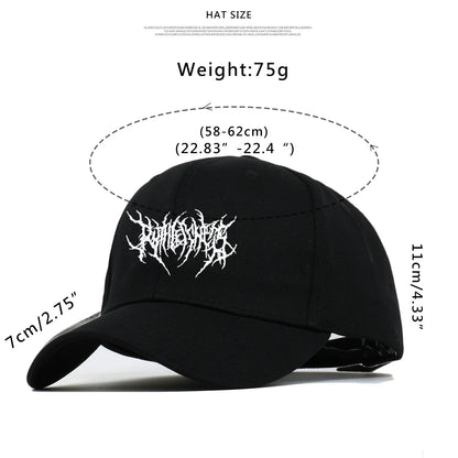 Gothic Street Punk Frauen Baseball Cap Cotton Fashion