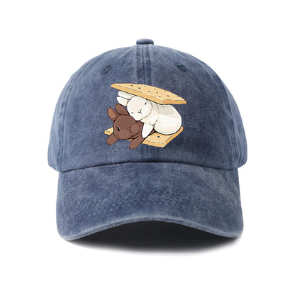 Whimsical Creature Illustration Baseball Cap