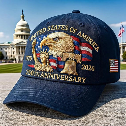 US 250th Anniversary Cap Adjustable Patriotic Baseball Cap US 250th Anniversary For Men Women