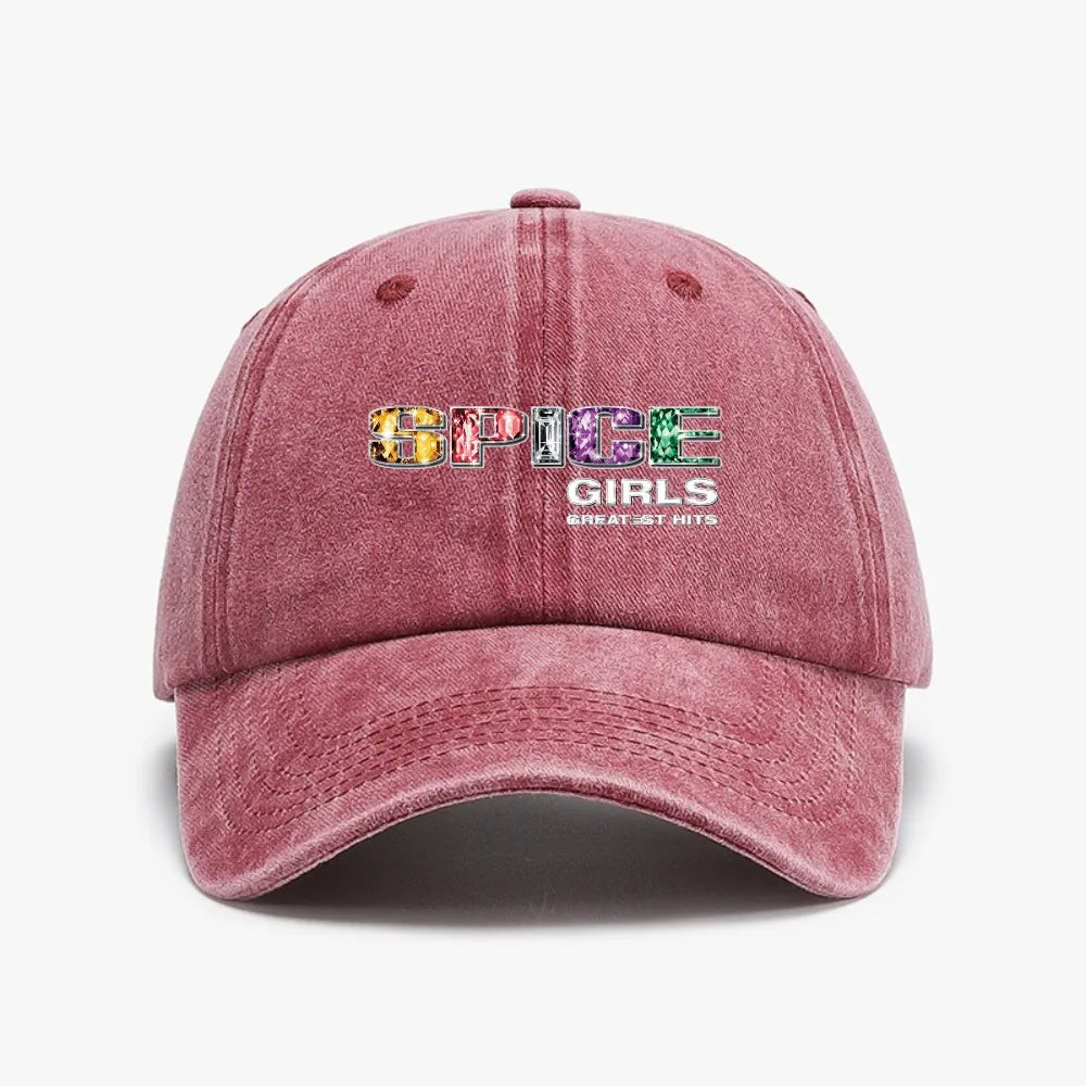 Spice Girls Letter Print Baseball Cap