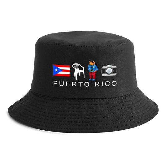 Reversible Puerto Rico Print Bucket Hat
