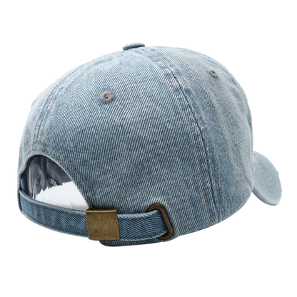 High Quality MY Embroidered Washed Denim Baseball Cap for Men Women