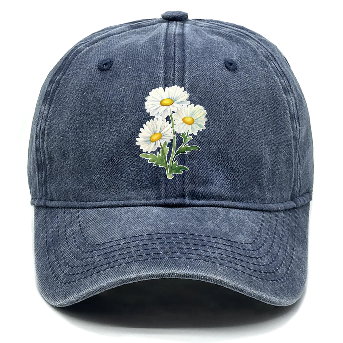 Flower Print Snapback Baseball Cap Flower Hat