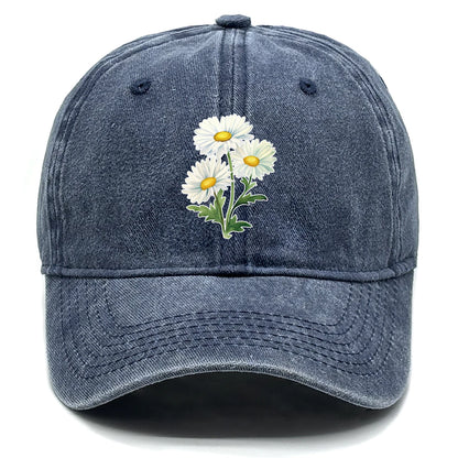 Flower Print Snapback Baseball Cap Flower Hat