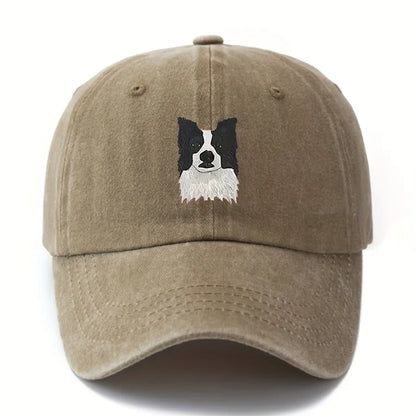 Printed Cute Border Collie Dog Baseball Cap