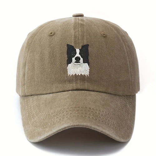 Printed Cute Border Collie Dog Baseball Cap