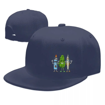 Weed Bud Joint Lighter Baseball Caps Snapback Men