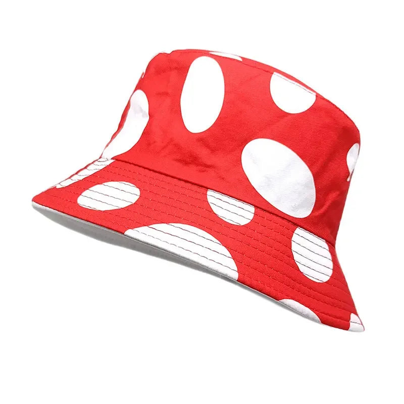 LDSLYJR Four Seasons Polyester Cartoon Print Bucket Hat