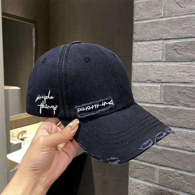 Purple Pleated Baseball cap New 2023 Flat Tongue Hat Baseball Cap For Men and Women