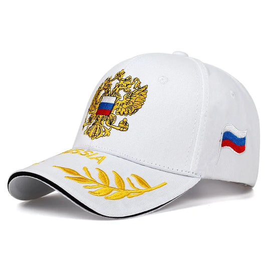 Russian National Emblem Flag Eagle Embroidered Baseball Cap