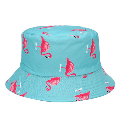 Summer Sun Hat Reversible Yellow Duck Bucket Hat