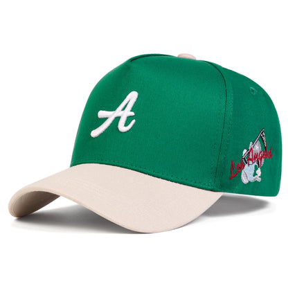 Unisex Personality A Letter Embroidery Baseball Caps Sunscreen Hat