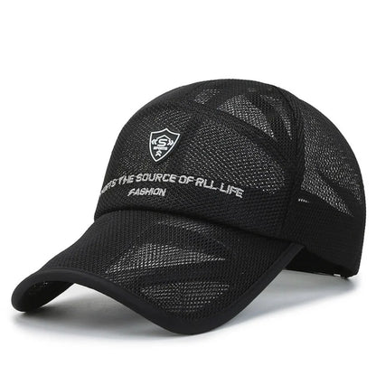 Full Mesh Sun Protection Caps Quick Dry Breathable Summer Baseball Cap