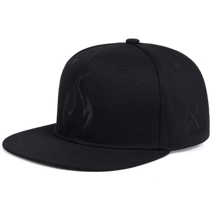 Unisex Street Dance Honour Streetwear Fire Flame Snapback Cap
