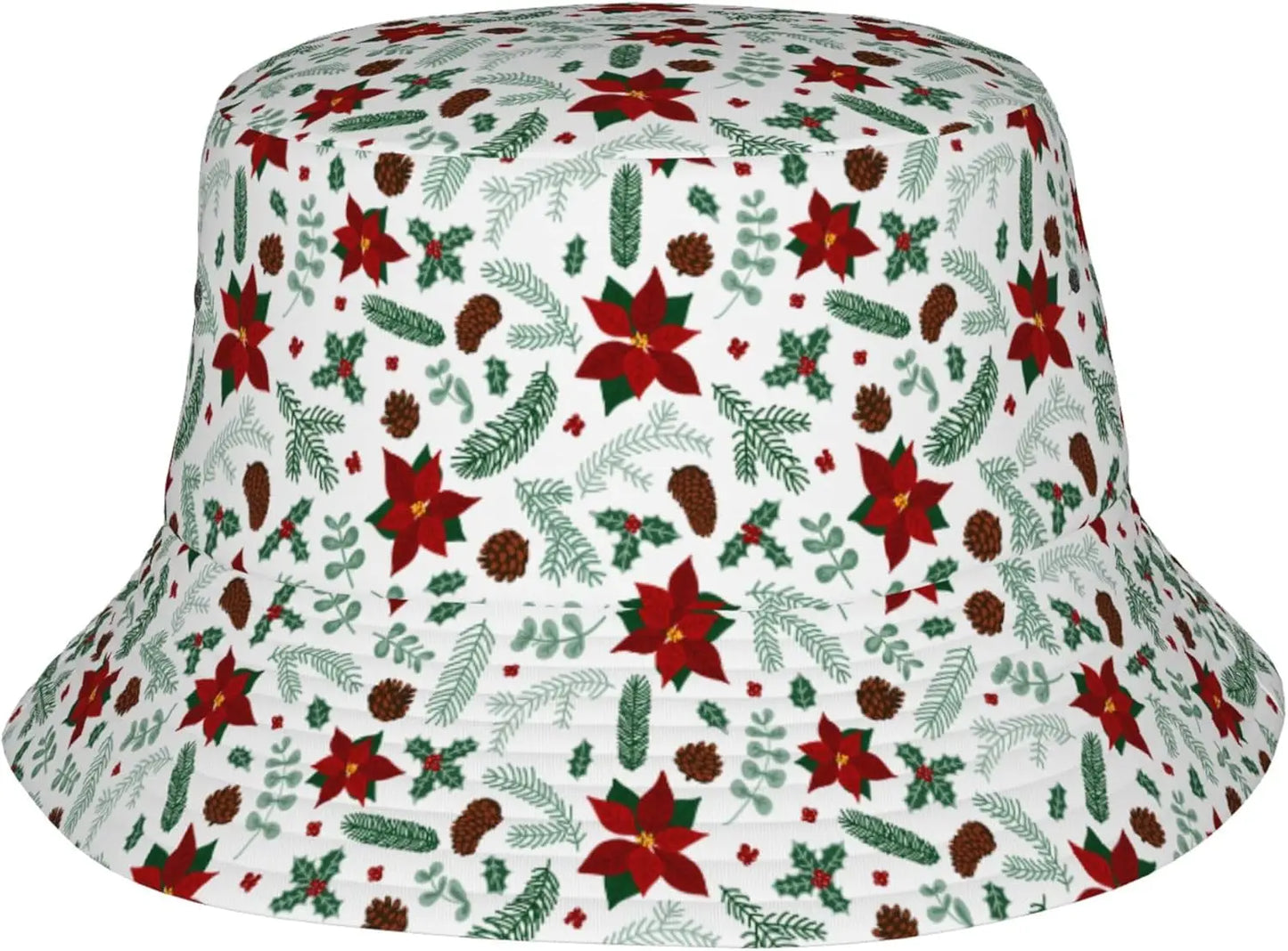 Christmas Botanical 6 Bucket Hats For Women Men