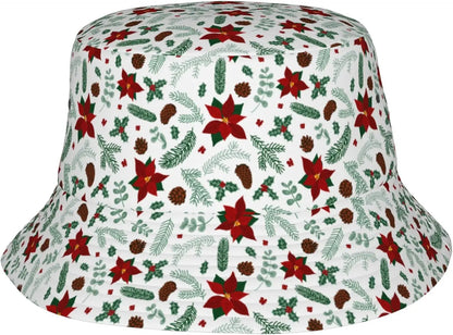 Christmas Botanical 6 Bucket Hats For Women Men