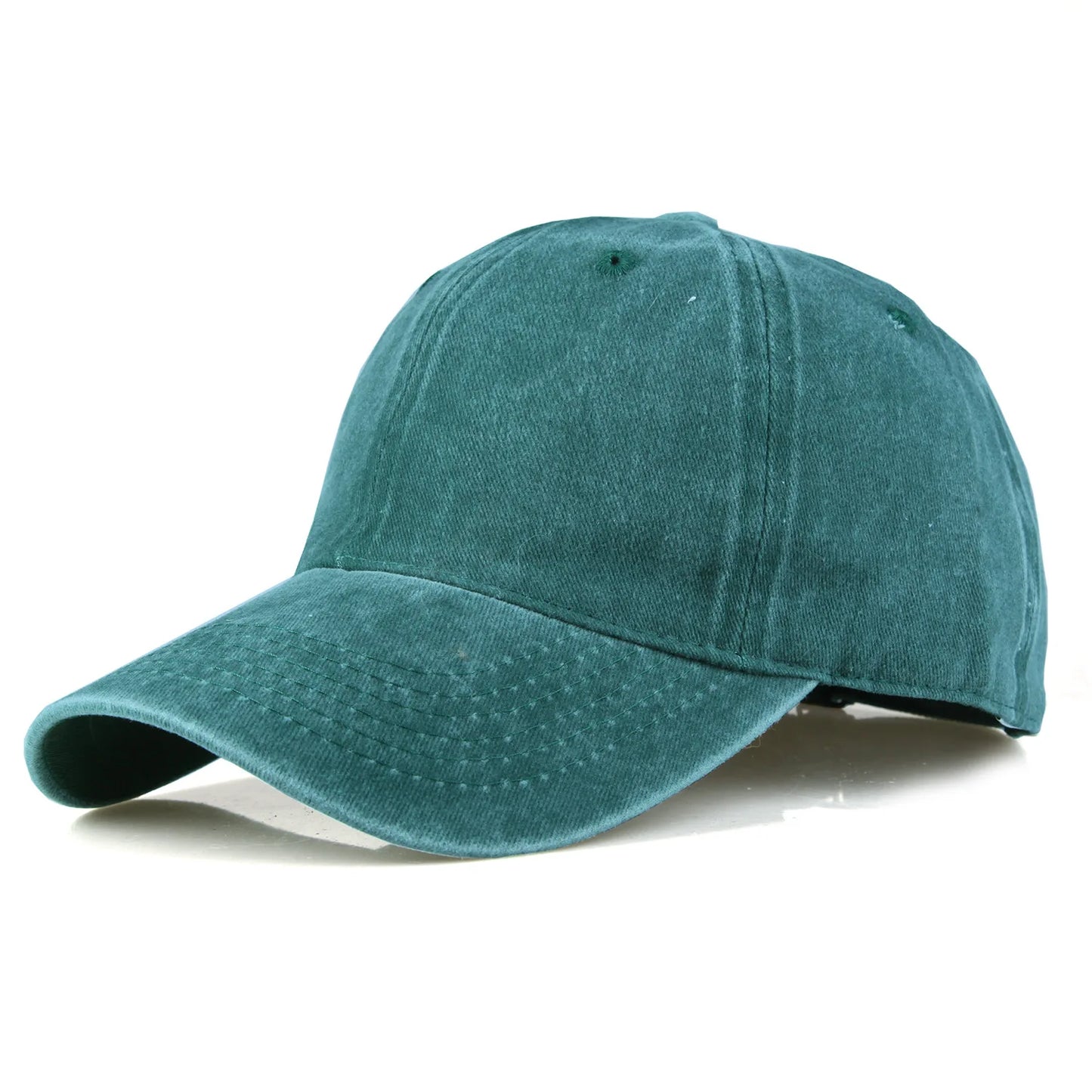 Solid Washed Denim Baseball Cap Vintage Unisex Cotton Sport Hat Women Men