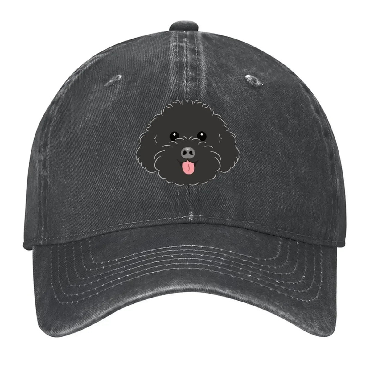 LOVE Black Toy Poodle Baseball Cap