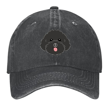 LOVE Black Toy Poodle Baseball Cap