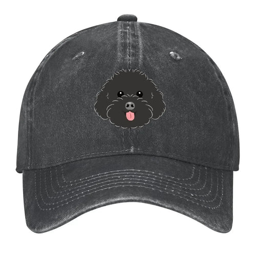 LOVE Black Toy Poodle Baseball Cap