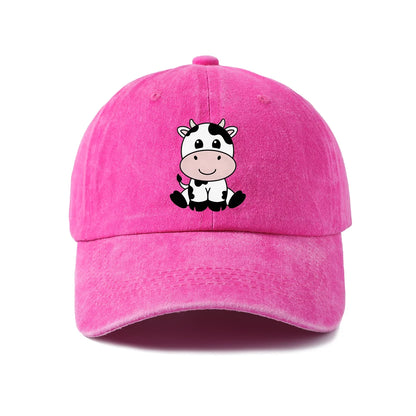 Cute Animal And Love Art Graphic Vintage Washed Baseball Cap
