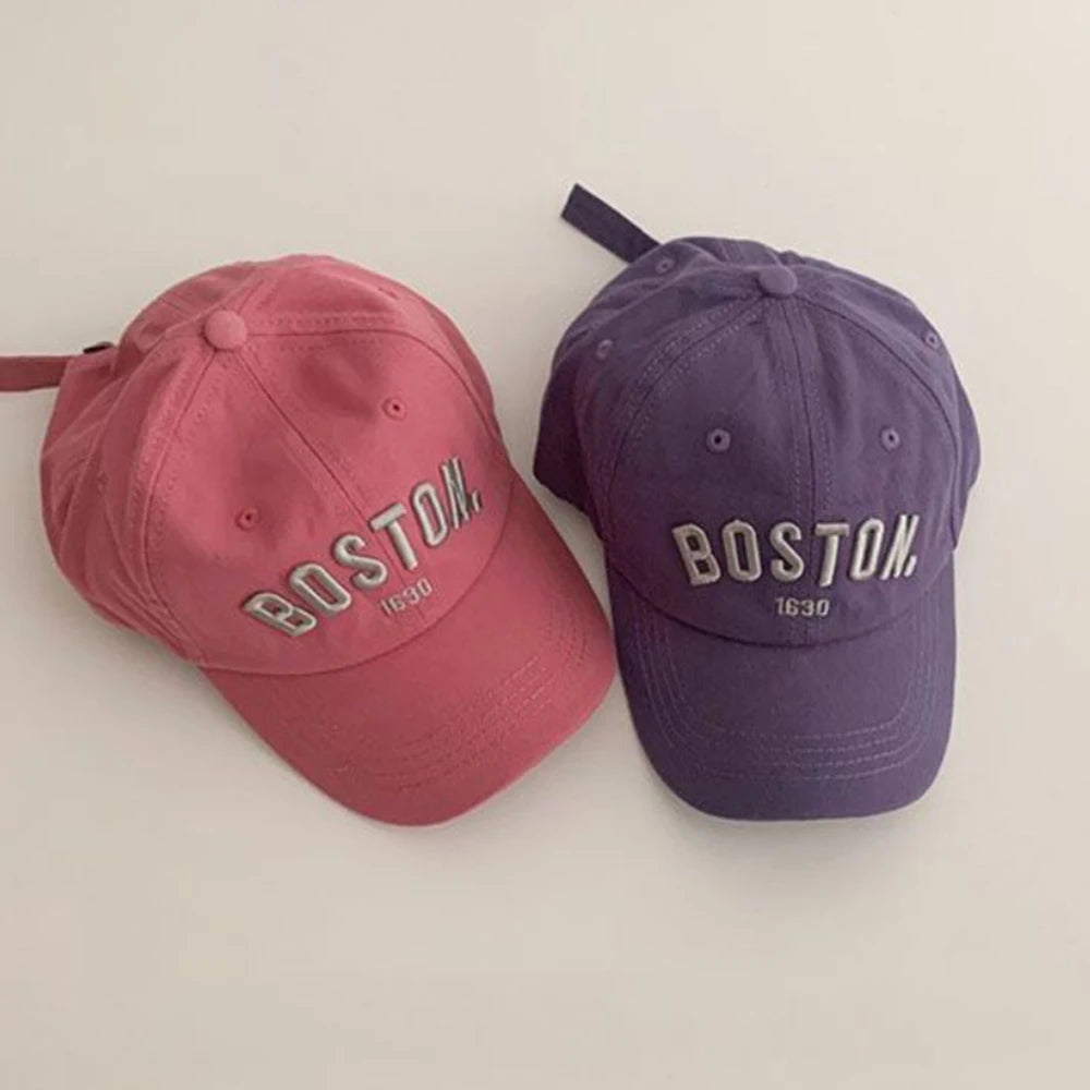 Solid Letter Kids Baseball Cap