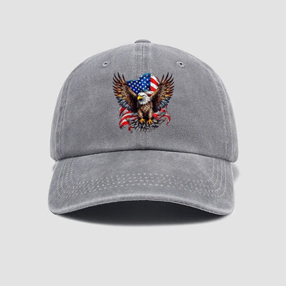 Eagle Flag Printed Baseball Cap For Men And Women