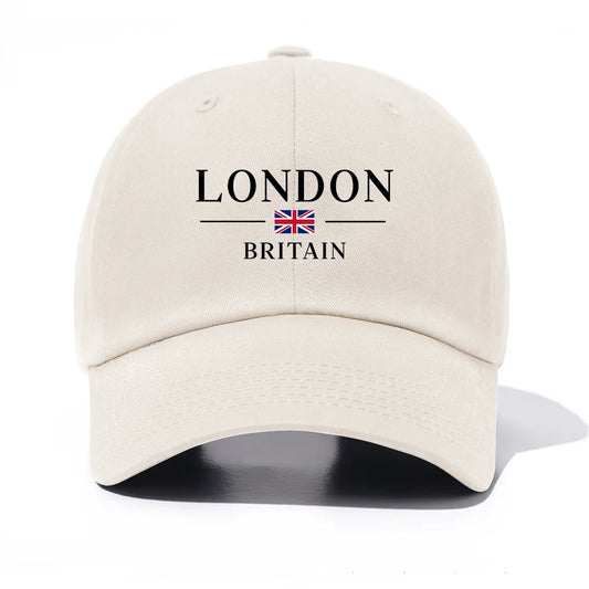 London Print Baseball Cap For Adults