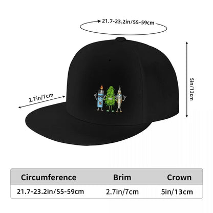 Weed Bud Joint Lighter Baseball Caps Snapback Men
