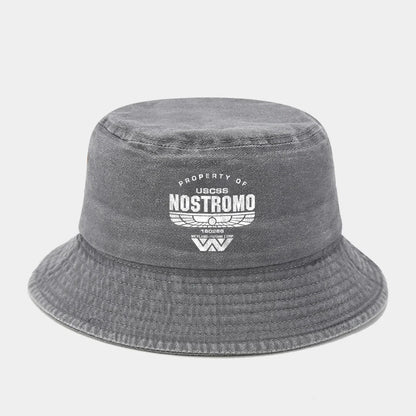 Nostromo Printed Washed Retro Sunshade Fisherman Hat