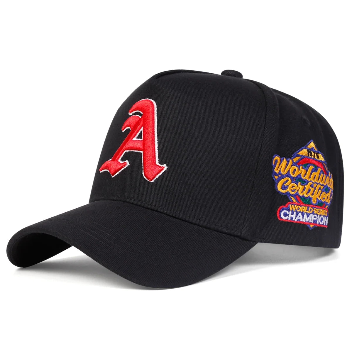 Unisex Gothic Letter A Embroidery Side Worldwide Baseball Caps