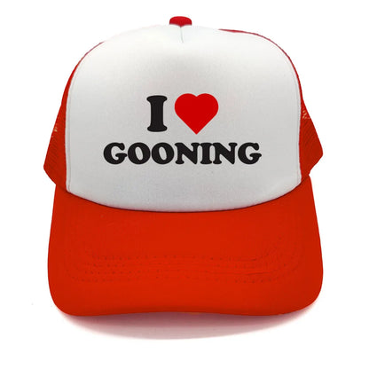 Funny I Love Gooning Baseball Caps Cool Summer Men Mesh Net Hat