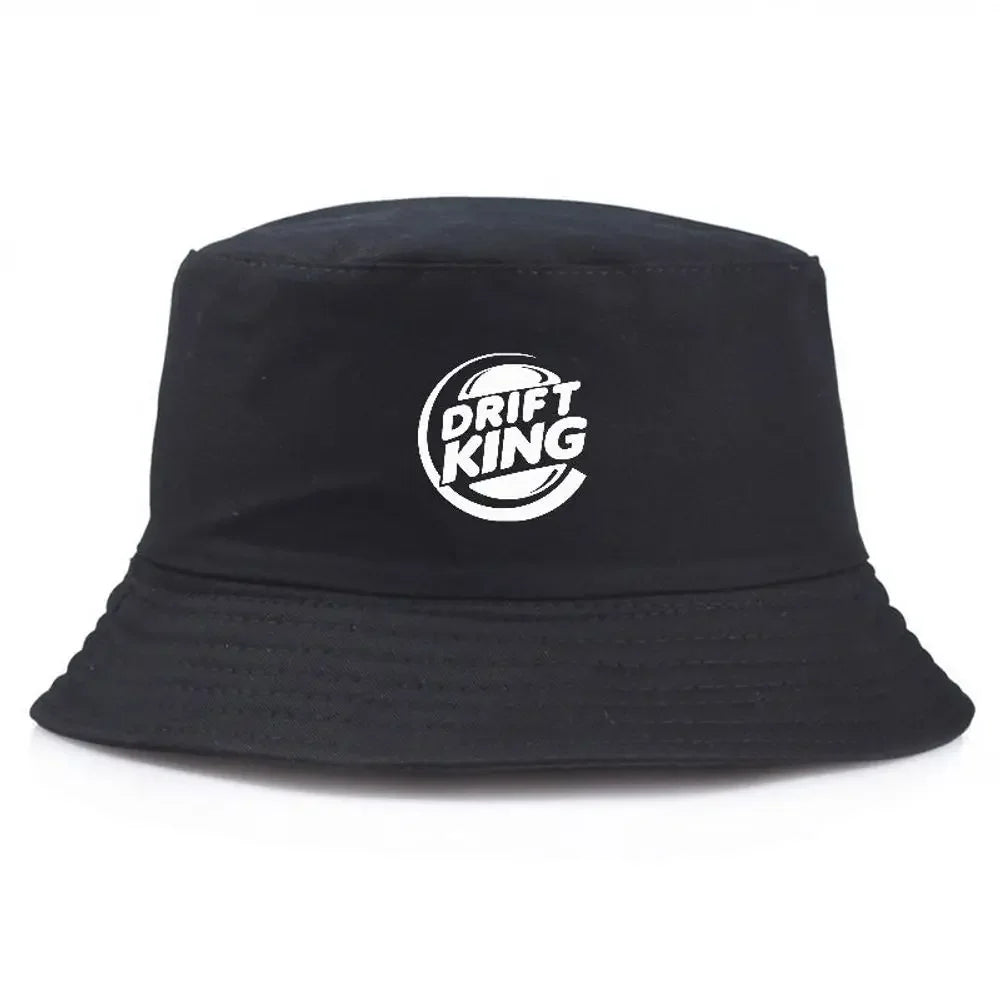 Bucket Hat Summer Fisherman Fishing Hat Summer Caps Drift King Printed Outdoor Cotton Sun Protection Cap