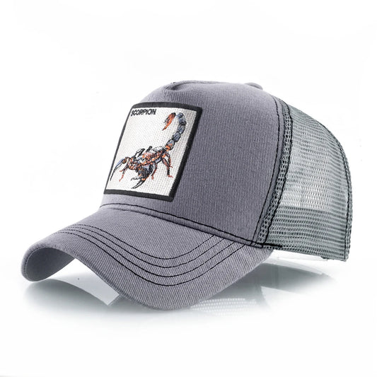 K Four Season Men's Baseball Caps With Scorpion Patch Snapback Hip Hop Cap