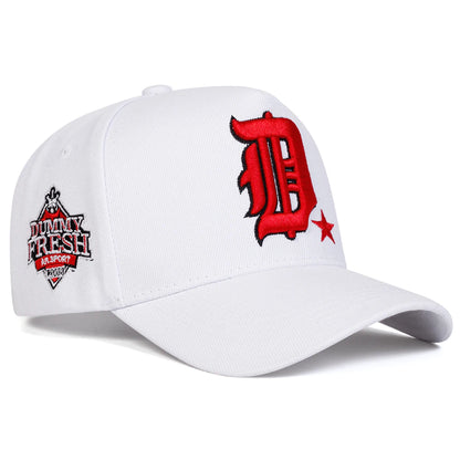 Unisex Gothic D Letter Embroidery Side DUMMY FRESH Baseball Caps Sunscreen Hat