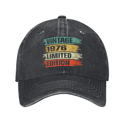 Washed Baseball Cap Vintage 1976 Limited Edition Summer Hip Hop Hats