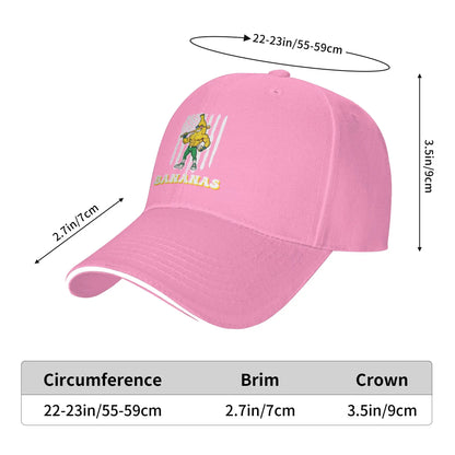Funny Banana Drip Strong American Flag Casual Baseball Cap