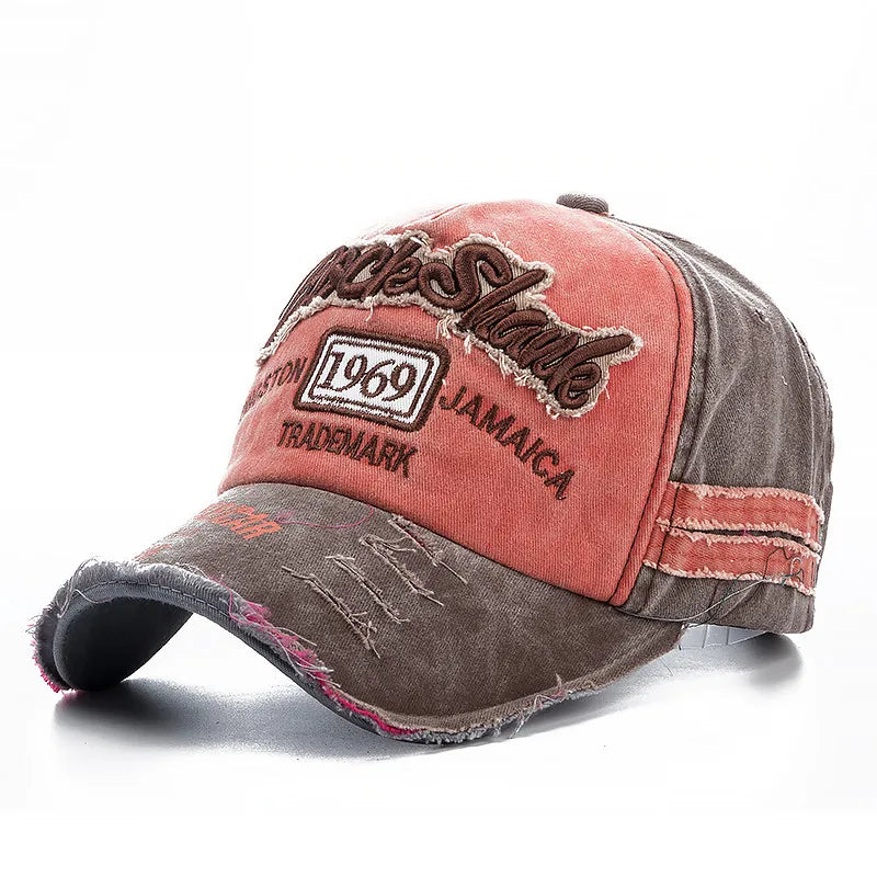 Cowboy Letters Cotton Cap For Men Women Autdoor Sun Protection Hat Rock Shark Baseball Caps