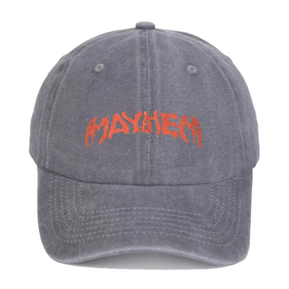 Men Women Lady Gaga Mayhem 2025 Printed Hats Casual Distressed Washed Baseball Cap
