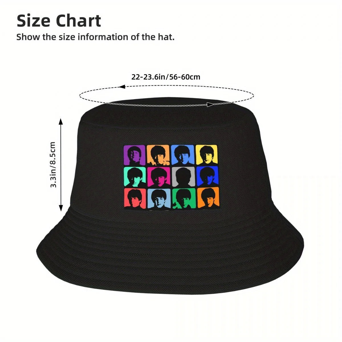 Custom The Beatle Heavy Metal Rock Bucket Hat