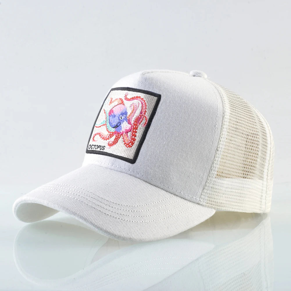 Unisex Baseball Cap With Octopus Patch For Men And Women Four Season