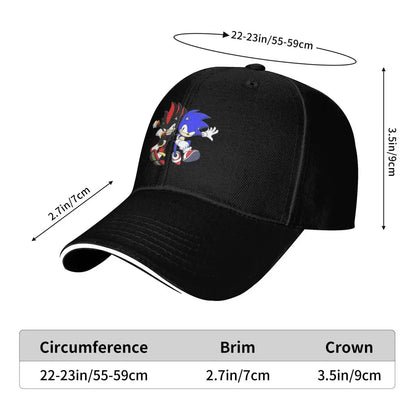 Sonic Shadow Cartoon The Hedgehog Cap Fashion Casual Baseball Caps