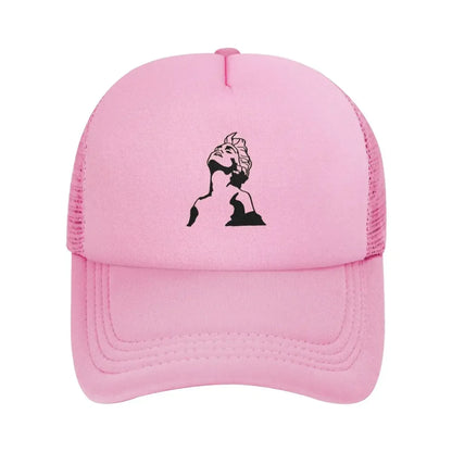 Madonna True Blue Digital Line Drawing Mesh Baseball Caps
