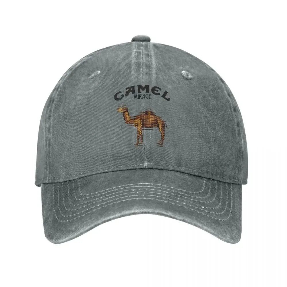 Camel Accessories Men Women Baseball Hat Animal Distressed Washed Caps Hat Vintage