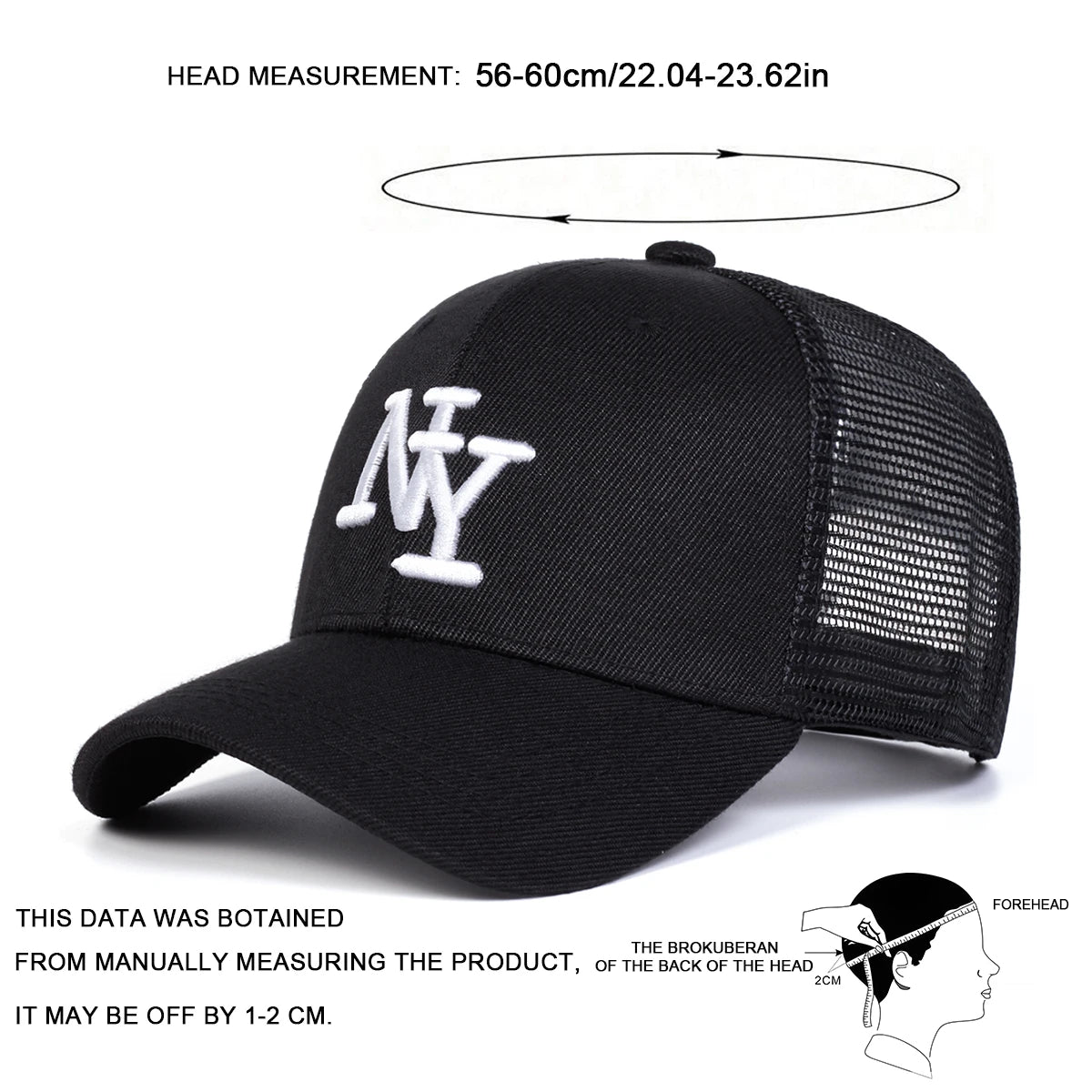 Unisex Letter Embroidery Baseball Caps