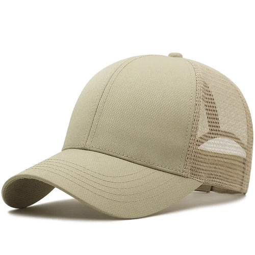 Unisex Quick Dry Big Head Mesh Baseball Cap