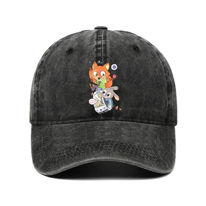 Cartoon Zootopia Printed Baseball Cap