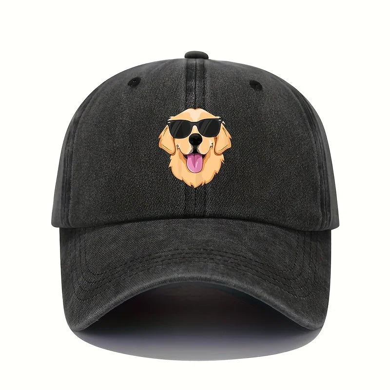 Fun Dog Print Baseball Cap